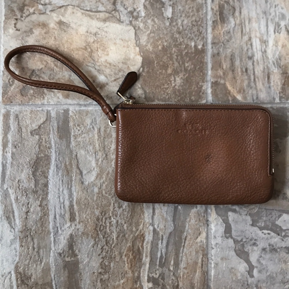 Brown Coach Wristlet